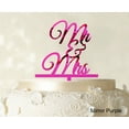 thumbnail image 1 of Mr And Mrs Wedding Cake Topper Mirror Cake TopperColor Option Available 4-5 Inches Wide, 1 of 1