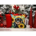 thumbnail image 6 of Greater Swiss Mountain Dog in Sunflowers Throw Pillow 14 in x 14 in, 6 of 36