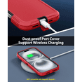 thumbnail image 5 of Entronix Rugged Heavy Duty Case for iPhone 17 – Triple-Layer Protective Bumper Cover, Red, 5 of 7