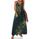 thumbnail image 1 of Vestido largo playero de pavo real colorido con estampado de animales, tirantes finos, ropa de calle, vestidos largos informales, ropa de primavera con cuello en V, ropa de gran tamaño, 1 of 7