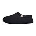 thumbnail image 5 of Daznico Womenâs Fuzzy Slippers Non- Winter House Shoes with Moon & Star Print, Cozy Plush Comfort Thick Sole Indoor,Color:Black,Size:9.5, 5 of 6