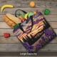 thumbnail image 5 of Balery Starry Night Purple Irises Bolsa de Mano para Mujeres con Cremallera, Bolsa de Gimnasio con Compartimentos, Bolsa para Laptop, Bolsa para Trabajo, 5 of 7