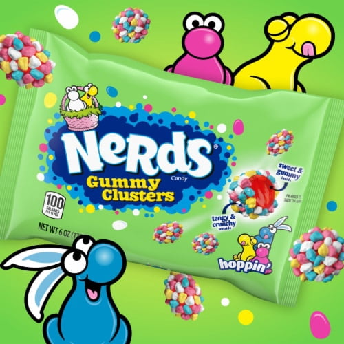 Nerds Gummy Clusters Treat Pack Easter 6 oz Bag, Pack of 2