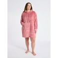thumbnail image 2 of Joyspun Women's Oversized Hooded Plush Lounger, Size XS-3X, 2 of 6