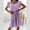 Purple, variant on Aoujea Vacation Dresses for Women Fashion Summer Casual Ruffle Sleeve V-Neck Printing Dress Short Dress Sleeveless Dresses for Women 20$ & Under Dress