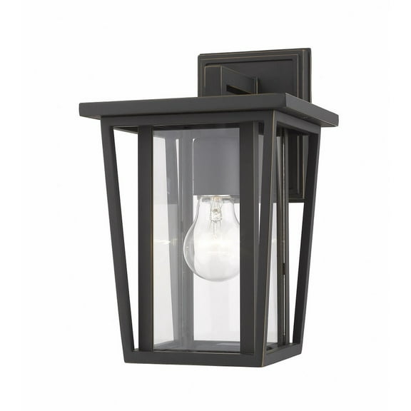 1 Light Outdoor Wall Mount In Craftsman Style 7.25 Inches Wide By 11.5 Inches High-Oil Rubbed Bronze Finish Z-Lite 571S-Orb