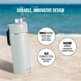 thumbnail image 6 of Ninja Thirsti 18oz. Travel Water Bottle, Leak Proof Stainless Steel Insulated Tumbler for Carbonated Sparkling Drinks, White, DW1801WH, 6 of 11