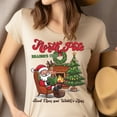 thumbnail image 4 of North Pole Readers Club T-Shirt | Santa Reading by Fireplace Christmas Tee, Gold, Size M, 4 of 6