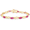 Pink, variant on Genuine Ruby Bracelet July Birthstone Jewelry 5 Ct Crossover 10K White Gold Women’s Gift