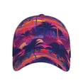 thumbnail image 2 of Naloa Original Classic Low Profile Hat Men Women Baseball Cap Dad Hat Adjustable Unconstructed Retro Palms Print Cap, 2 of 9