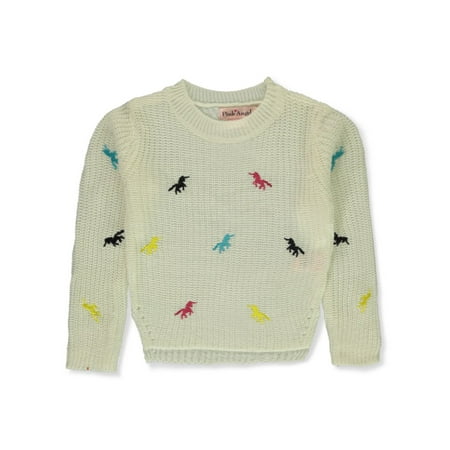

Pink Angel Girls Unicorn Sweater - natural 3t (Toddler)