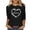 Black 1, variant on Saint Patrick's Day Shirts for Women 3/4 Sleeve Shamrock Clover Tops Casual Loose Irish Blouses