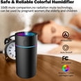 thumbnail image 4 of 1. [Mini humidificador de escritorio/coche con pulverizador grande]: este pequeño humidificador para dormitorio con diseño portátil y pequeño es fácil de llevar a cualquier lugar. El mini, 4 of 5