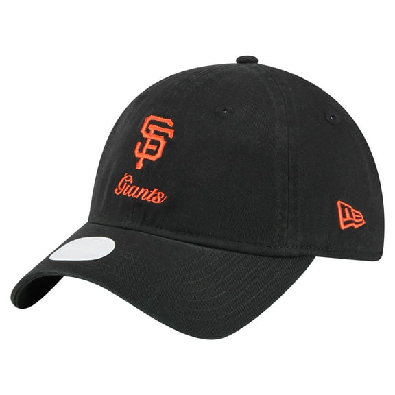 Women's-New Era  Black San Francisco Giants Preppy Team 9TWENTY Adjustable Hat