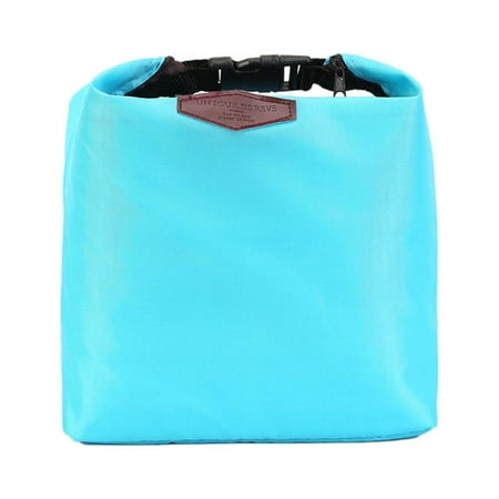

Ampiyan Insulated Lunch Bag for Women Compact Reusable Tote Cooler Bag Lunch Pail Durable Bento Box Bag Useful Gifts for Office Worker Students School Picnic (Light Blue)