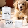 thumbnail image 1 of Contenedor de almacenamiento de comida para perros, contenedor de almacenamiento lindo portátil, contenedor sellado para golosinas para perros, tarro blanco, 1 of 10