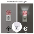 thumbnail image 3 of Balery Rose Flowers Pattern LED Night Light with Automatic Sensor Plug in Night Light with Dusk-to-Dawn Light Sensor LED Nightlight 0.5W-UK, 3 of 7
