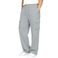 thumbnail image 4 of XINXIAOO Kids Sweatpants Active Fit Elastic Waist Jogger Sweatpants with Pockets Girls Athletic Pants Grey Pants Kids Athletic Pants Size 7-8 Years, 4 of 7