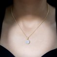 thumbnail image 4 of Rosec Jewels Natural Ethiopian Opal Pendant Necklace with Halo - 2 Carat - AAA Quality - Ready to Gift with Jewelry Box, 14K Yellow Gold, 4 of 9