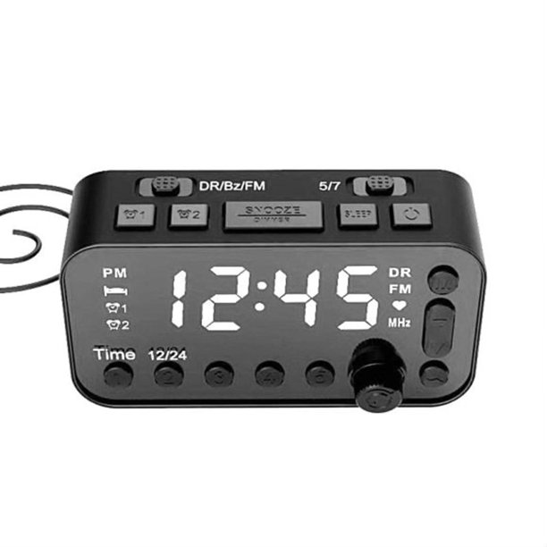 Digital Alarm Clock DAB & FM Alarm Clock Radio, Dual USB Charging Port