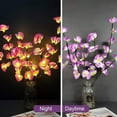 thumbnail image 3 of 2 Pack Led Orchid Branch Light Phalaenopsis Twig Lamp Artificial Butterfly Orchid Bouquet Battery Operated for Home Vase Decoration（Purple）, 3 of 5