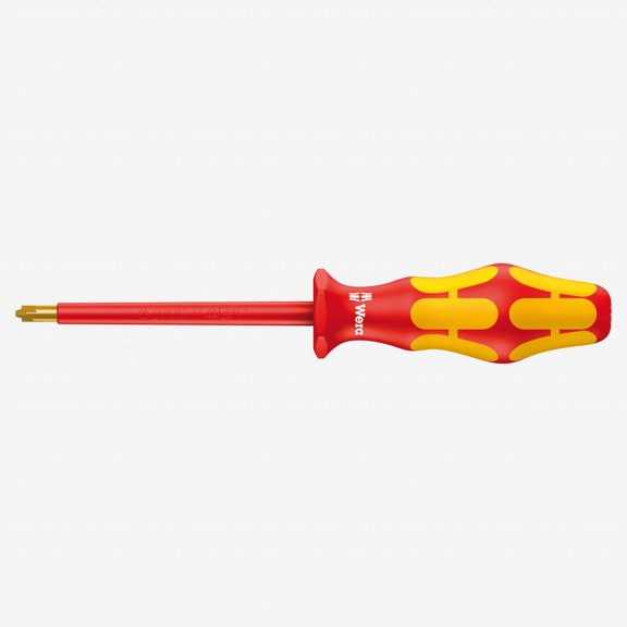 Wera 006191 Kraftform Plus VDE PlusMinus (Pozidriv/Slotted) Screwdriver, #2 x 100mm