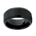 thumbnail image 3 of Metal Masters Tungsten Carbide Black Mens Wide Tungsten Carbide Band Ring 10mm Comfort-Fit, 3 of 6
