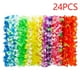thumbnail image 1 of Collares de Flores Hawaianos | Colores Brillantes Surtidos | Decoraciones para Fiestas de Verano En La Playa y La Piscina | Accesorios Tropicales para Luau | Paquete de 12 Collares de Flores de Polié, 1 of 3