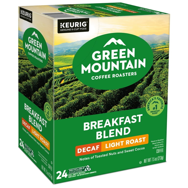 Green Mountain Coffee Roasters Decaf Breakfast Blend K-Cup Pods