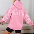 thumbnail image 2 of Y2K Oversize Letter Women Hooded Sweatshirts Fashion Back Letter Print Long Sleeve Sportwear Hoodie Tops With Pocket, 2 of 7