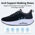 thumbnail image 3 of Artlea Womens Walking Shoes with Arch Support Orthotic Fashion Sneakers Tennis Shoes Plantar Fasciitis for Foot Pain Relief US 6-11, 3 of 7