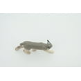thumbnail image 6 of Lynx, Hand Painted, Gray, Educational, Rubber Cat, Realistic Figure, Lifelike Model, Figurine, Replica, Gift, 2 3/4" SF20 B31, 6 of 7