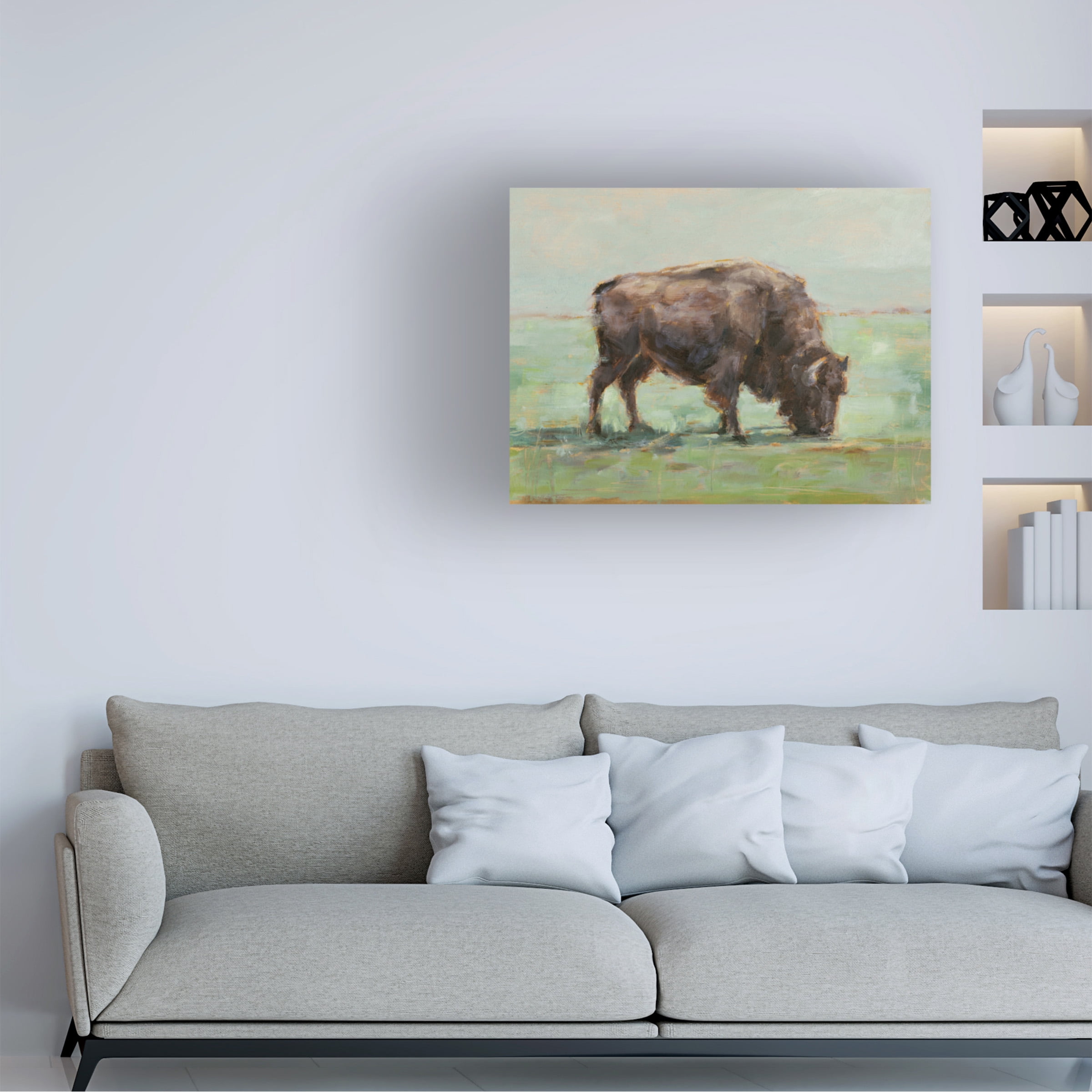 Ethan Harper 'Where the Buffalo Roam I' Canvas Art