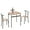 Brown, variant on VECELO 3-Piece Dining Table Set with 2 Chairs, Metal Frame with Wood Top, Modern Small Dining Table Set for Dining Room, Living Room, Breakfast Nook, Gray