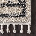 thumbnail image 4 of nuLOOM Mackie Moroccan Diamond Tassel Shag Area Rug, 6' 7" x 9', Off White, 4 of 4