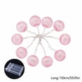 thumbnail image 3 of EWASWON Metal Ball String Lights, Battery Operated Waterproof Connectable LED Lights for Indoor Outdoor Patio Bedroom Wedding Decor, Pink, 3 of 6