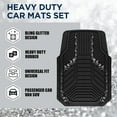 thumbnail image 2 of Car Floor Mats, Black Sparkly Crystal Bling Glitter Car Mats Set, Front and Rear Heavy Duty Rubber Car Mats with Anti-Slip Backing, All Weather, Trim-to-Fit for Automotive SUVs, Sedan, Vans, 2 of 16