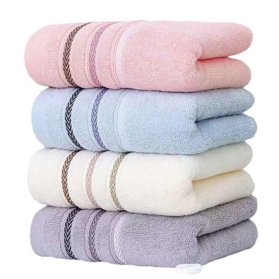 Bxaolu 4 Pack Hand Towel Set, 13" x 28", Cotton Ultra Soft and Highly Absorbent, Quick Drying, for Hotels, Spa, Bathroom(4 Colors)