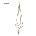 thumbnail image 2 of Billuyoard Maceta colgante, cesta colgante, soporte para maceta, cuerda de lino para jardinería, red tejida, colgador de plantas en maceta, decoración Jardín y Patio 90cm Billuyoard HA005816-01, 2 of 6