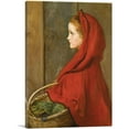 thumbnail image 1 of ARTCANVAS Red Riding Hood 1864 Canvas Art Print by John Everett Millais - Size: 40" x 26" (0.75" Deep), 1 of 9