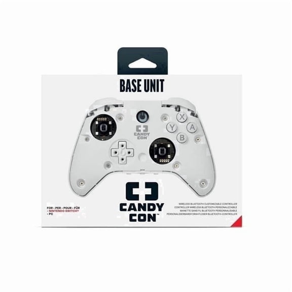 Candy Con Wireless Gaming Controller for Nintendo Switch & PC, White Game Controller