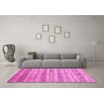 thumbnail image 3 of Ahgly Company Indoor Rectangle Abstract Pink Contemporary Area Rugs, 7' x 10', 3 of 4