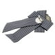 thumbnail image 3 of 3x Pre Tied Ladies Bowknot Bow Broche de rayas Pin, 3 of 9