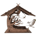 thumbnail image 1 of Wooden Bird Feeder Outdoor Durable Waterproof Squirrel Platform, 1 of 6