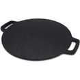 thumbnail image 1 of Zshan 12.6-Inch Cast Iron Roti Tawa, Double Handled Cast Iron Crepe Pan for Dosa, Tortillas, 1 of 5