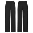 thumbnail image 6 of Sholeno Boys School Trousers with Belt Loop Slim Fit Elasticated Waist School Uniform Black 4T, 6 of 6