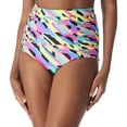 thumbnail image 3 of RELLECIGA Women's High Waisted Ruched Bikini Bottom, 3 of 6