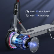 350W Motor Electric Scooter,19 MPH Top Speed, 21-Mile Range, 8.5”Wear-resistant Solid Tires, Foldable & Lightweight for Commuting