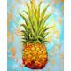 thumbnail image 1 of Cuadros Decorativos Kits de pintura al óleo de piña abstracta por números cuadros de pared pintados a mano DIY Sywqhk Nuevos Originales, 1 of 9