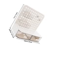 thumbnail image 2 of OULII Wall Peg Board Office Desk Accessories White Pegboard Material 1Set For Home Users And Office Workers, 2 of 8